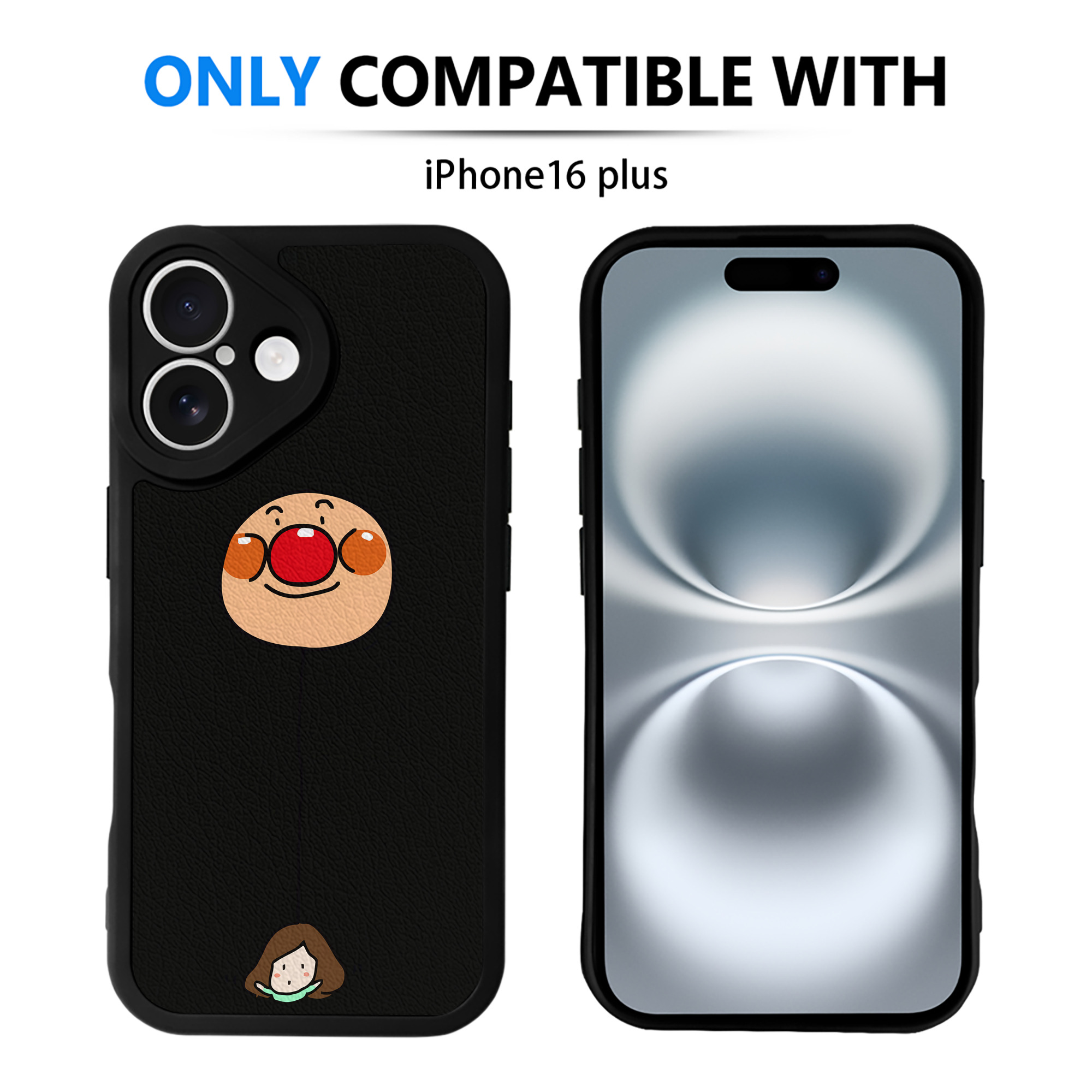 （画像用） アンパンマン Anpanman 【iPhone 16シリーズ対応】シリコンスマホケース（レザー調） 材質：シリコン